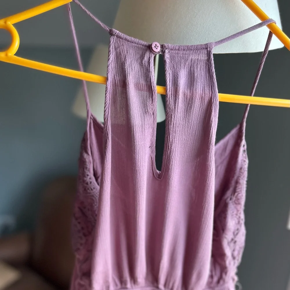 Kendal & Kylie halter/tank top sz S color is lilac/mauve - Picture 7 of 8
